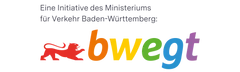 CSD Logo bwegt – Mobilitaet fuer Baden-Wuerttemberg und Eine Initative von Baden-Wuerttemberg, Ministerium fuer Verkehr