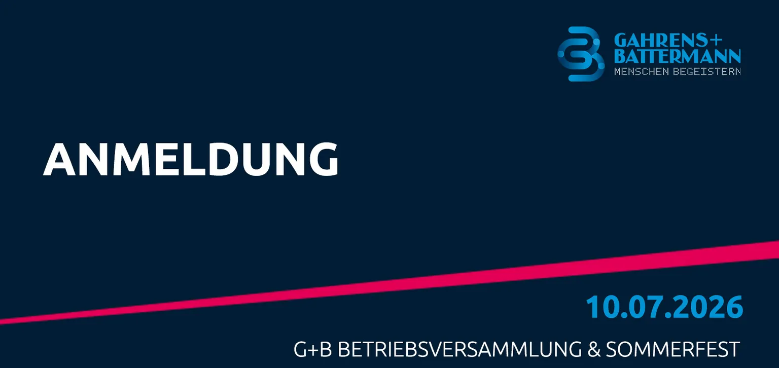 Text Anmeldung auf blauem Grund