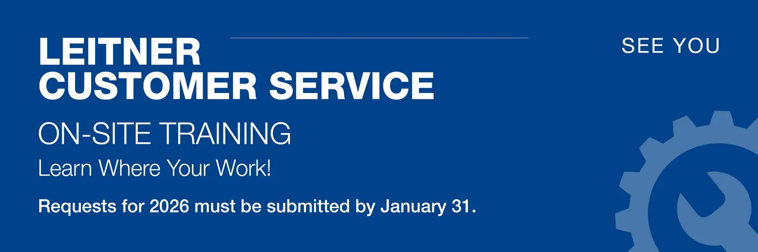 Header Image for the Leitner On-Site Training. Requests until January 1 for the upcoming year.