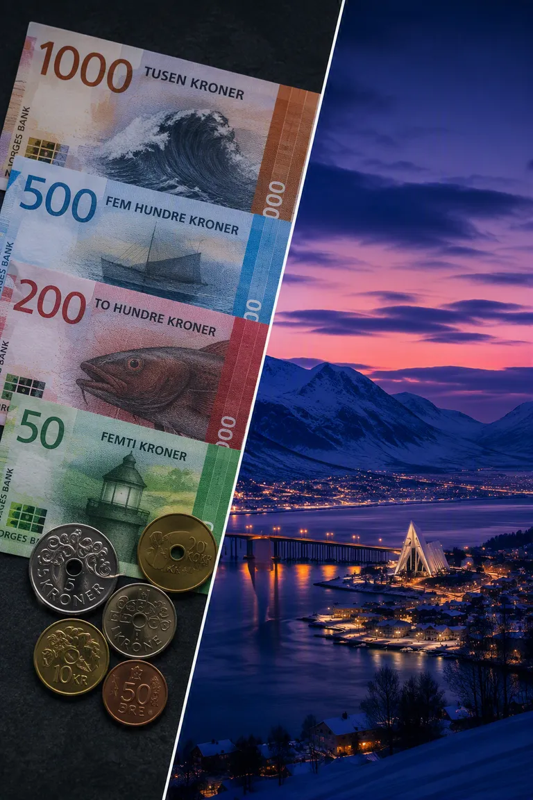 Polarnacht & norwegische Krone